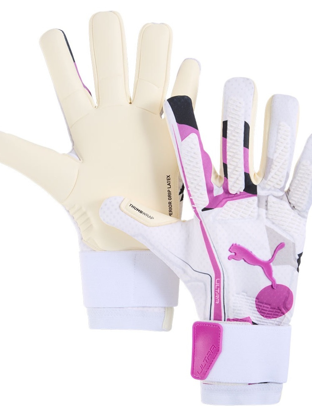 Brand New-Puma White and Pink Goalkeeper Gloves